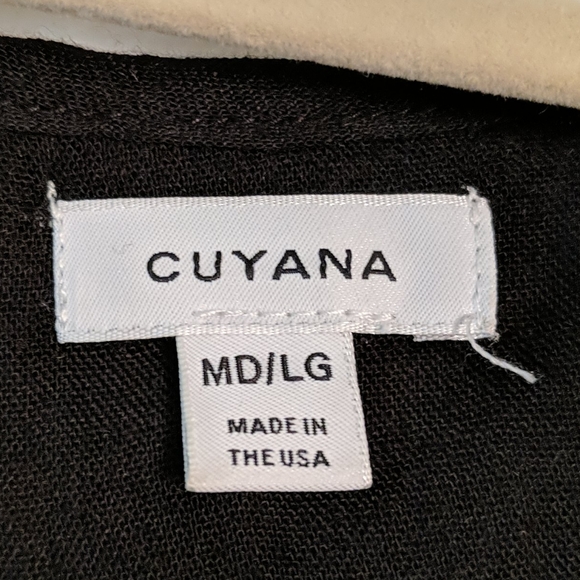RARE NWT Cuyana Deep V Maxi Caftan Black MD/LG - Picture 4 of 6